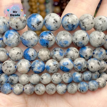 6-10mm Piedra Natural Gris Azul Irregular K2 Jaspers Ronda Suelto Espaciador Perlas De BRICOLAJE, Joyería de la Pulsera del Collar de la Accessories15