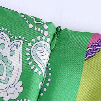 El TRÁFICO de Mujeres Faldas 2021 Za de Verano con Pliegues de la Impresión del Vintage Midi Falda Larga Mujer Elegante de Alta Cintura de la parte Posterior de la Cremallera de la División Femenina de las Faldas