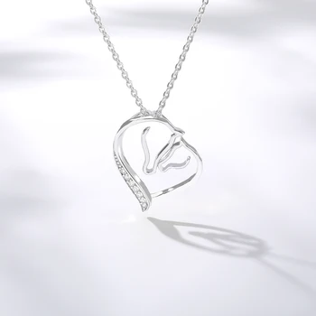 Crystal Amor Del Corazón Del Collar De Las Mujeres De Diamantes De Imitación Gargantilla Collares 2021 Cadena De Oro Colgante Collar De La Joyería De Regalo De San Valentín