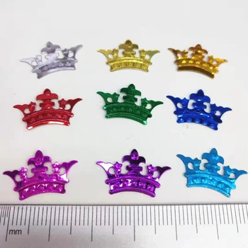 500pcs/lote de 20 mm Imperial de la Reina de la Corona de Lentejuelas de PVC de Copos de Mezcla de Colores Paillette Para Manualidades