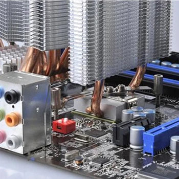 PCCOOLER Cooler de la CPU HB-802 2 Heatpipes de Radiador de Aluminio del Disipador de calor de la Placa base/Northbridge Enfriador de Soporte de Enfriamiento de 80mm Ventilador de la CPU