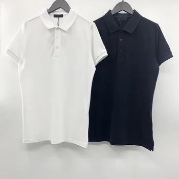2021 de los hombres de verano de manga corta camisa de polo casual transpirable de moda de la solapa de todos-partido de la calle T-shirt
