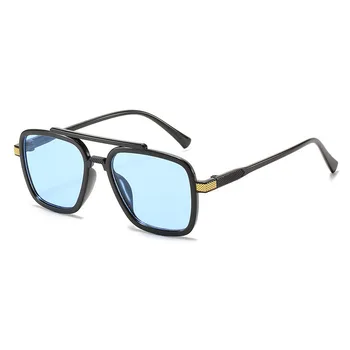 La vendimia de los Hombres de la Plaza de Gafas de sol de las Mujeres de la Marca del Diseñador de Moda de Gafas de Sol de Tonos UV400 Gafas de Oculos De Sol