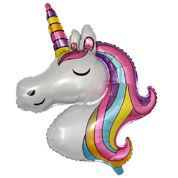 1pc Unicornio de la Fiesta de Cumpleaños Decoración de los Niños Unicornio a Favor del Partido de Unicornio Globos Unicornio de la Boda Decoración de la Ducha del Bebé
