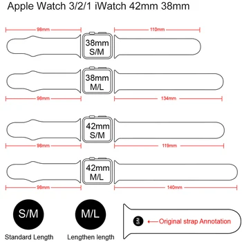 De goma del Deporte de la Banda Para el Apple Watch Negro Unidad 44 mm 40 mm iWatch 38mm 42mm de la Pulsera del Silicón de la Correa Para el Apple Watch SE 6 5 4 3 2 1