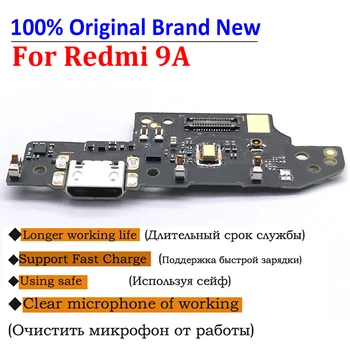 Original de la marca nueva Para Xiaomi Redmi 9A Conector Dock Cargador USB Puerto de Carga Flex Cable Con Micro
