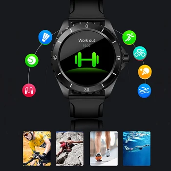SENBONO 2021 Moda Reloj Inteligente Hombres IP68 Impermeable del Deporte de Fitness Tracker Bluetooth Smartwatch para IOS, Android Huawei Hombres Reloj