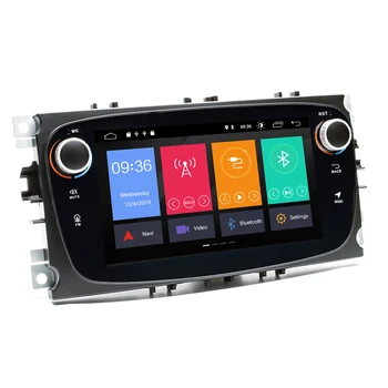 AutoRadio 2 Din Android 10 Coches Reproductor Multimedia Para Ford Focus S-Max, Mondeo Galaxy C-Max de Radio Jefe de la Unidad de Audio Estéreo IPS DSP