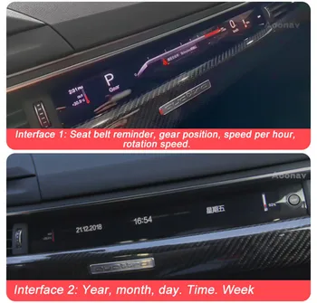 Para Audi A6 A4 A4L S4 RS4 A5 S5 RS5 Q7-2020 Jefe de la Unidad de Radio Android Salpicadero del Coche de GPS Copilot de Instrumentos LCD