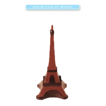 3D del Molde de Chocolate Torre Eiffel para Chocolates de Policarbonato Moldes de Pastel de la Decoración de Hornear Pasteles Herramientas para la Panadería de la Forma del Molde de la Bandeja