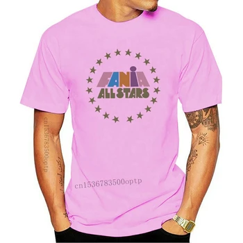 Fania All Stars Tops Camiseta Camiseta de la Salsa latina Sello discográfico de la Ciudad de Nueva York NYC Camiseta Suelta Tamaño