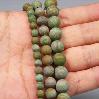 Natural Verde Mate Jades Suelto Espaciador Perlas De la Moda hecha a Mano para la Fabricación de Joyas de BRICOLAJE Pulsera del Collar de los Pendientes a Granel Mayorista