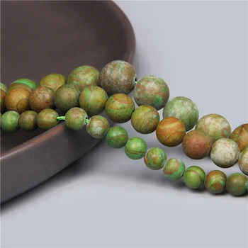 Natural Verde Mate Jades Suelto Espaciador Perlas De la Moda hecha a Mano para la Fabricación de Joyas de BRICOLAJE Pulsera del Collar de los Pendientes a Granel Mayorista