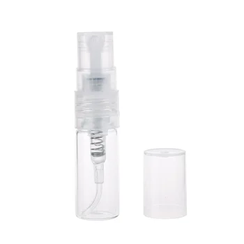 10pcs 2 ml 3 ml 5 ml 10 ml Portátil Mini Transparente de Vidrio Frasco de Perfume Con Spray&Vacío Parfum Cosmética Frasco Con Atomizador