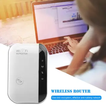 WL-WN522 Inalámbrica WiFi Repetidor 300Mbps de Largo alcance de la Señal de WPS Wi-fi Punto de Acceso Sencillo Asistente de Configuración de la Interfaz de Software
