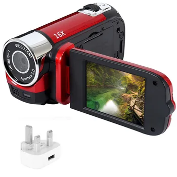 1080P Videocámara Temporizado Selfie DVR Video Portátil de Luz LED de Alta Definición de Tiro Anti-sacudida de la Cámara Digital Profesional
