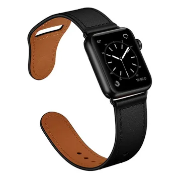 Correa Para el apple watch banda de banda de 44 mm 40 mm 42 mm 38 mm para el apple watch 5 4 3 2 1 Accesorios de la pulsera de Cuero
