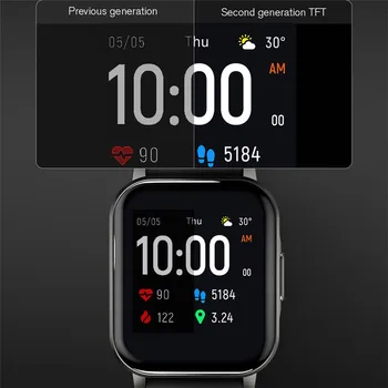 Haylou LS02 Reloj Inteligente IP68 Impermeable Inalámbrica Bluetooth 5.0 Smartwatch de los Deportes de la Aptitud Monitor de Ritmo Cardíaco