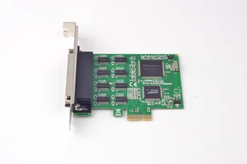 PCIe de 8 Puertos Serie RS232 Tarjeta de Adaptador DB9 de 16C1058 Chipset w/Fan-Out Cable