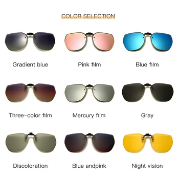 La moda levante el Clip En las Gafas de sol Para Hombres Clásico Fotocromáticas de Gafas de Sol de Lujo de la Marca del Diseñador de Gafas Polarizadas gafas de sol