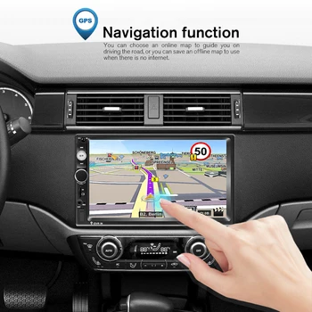Podofo Reproductor Multimedia Android 2 Din para Radio de Coche DVD GPS WIFI Para Nissan, Toyota, Volkswagen, Mazda Kia, VW, Peugeot, Hyundai LADA