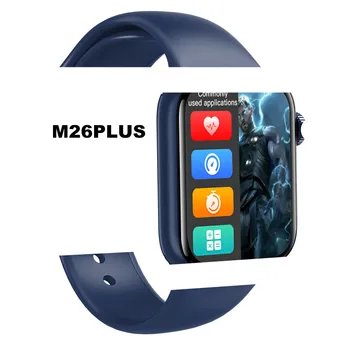 M26 Plus Deporte Reloj Inteligente Hombres Personalizar el fondo de pantalla del Smartwatch las Mujeres Duermen Monitor de Ritmo Cardíaco Relojes de IWO M26Plus Para Android IOS