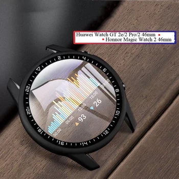 Vidrio templado Protector de Pantalla Para Huawei Watch GT2 46mm GT 2E 2 Pro funda Protectora para el honnor magia reloj 2 46 mm Cubierta de shell