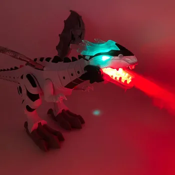 Gran Pulverización Mecánica Dinosaurios Con alas de dibujos animados Electrónica Caminar Modelo Animal de juguete Dinosaurio Robot Pterosaurios Juguetes de Niños