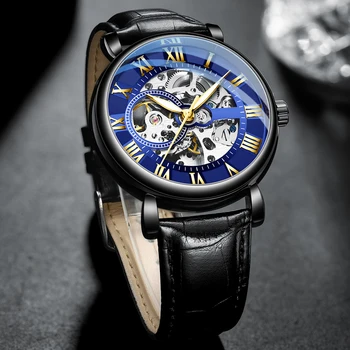 CHENXI Nuevo Reloj de los Hombres Superiores de la Marca de Lujo Impermeable Mecánico Automático Reloj de Pulsera para Hombres de Negocios Skeleton Tourbillon Relojes