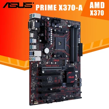 Socket AM4 Asus PRIME X370-Un Motherbaord DDR4 3200MHz（OC) PCI-E 3.0 M. 2 HDMI USB3.1 64GB de Escritorio X370 Placa-Mãe AM4 ATX Usado