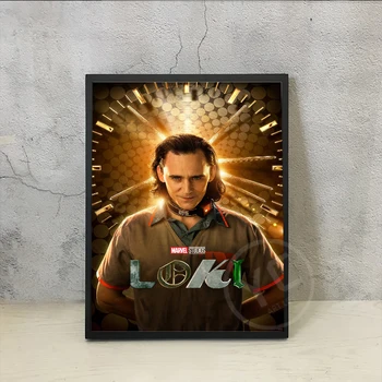 Loki 2021 Nueva Maravilla de la Serie de TV Cartel de Tom Hiddleston Arte de la Pared Primer Cartel de la Pintura sobre Lienzo HD de Impresión de Imagen de Decoración de la Pared