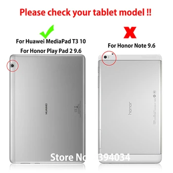 Caso Para Huawei MediaPad T3 10 Cubierta de AGS-W09 AGS-L09 AGS-L03 9.6