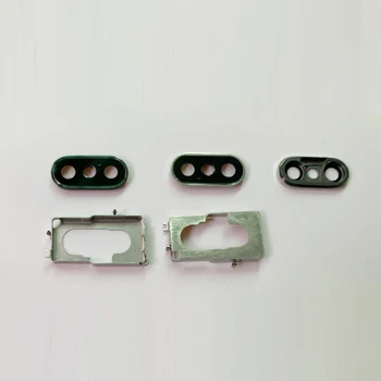 Trasera de la Cámara Lente de Vidrio con soporte del Bastidor Trasero de la Tapa de la Carcasa Para el iPhone X XR XS XS Max Piezas de Repuesto