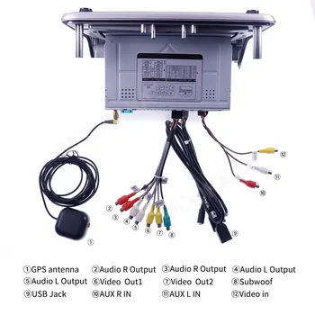 Para Nissan SERENA IPS128G Android 10 de DVD del Coche Reproductor Multimedia Radio Carplay de Navegación GPS de Audio y Vídeo