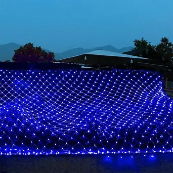 Luces de navidad Guirnaldas LED de la Malla 1.5x1.5m 96LED Estrellado Guirnalda de Luz Led de Año Nuevo, Vacaciones de Navidad, Decoraciones para el Hogar