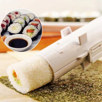 Sushi Maker Rodillo de Molde de Arroz de Sushi Bazooka Verdura Carne de Rodadura Herramienta de BRICOLAJE de Sushi que hace la Máquina de Cocina de Sushi Herramienta
