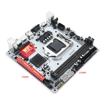 B85 tarjeta madre LGA 1150 conjunto de kit con procesador Intel core I5 4690 procesador de 16G(2*8 G) de memoria RAM, con sistema de refrigeración VENTILADOR de refrigeración B85I-PLUS