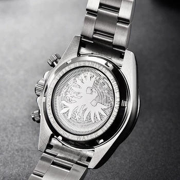 PAGANI Diseño Mecánico Automático Reloj de los Hombres Superiores de la Marca de Lujo de los Hombres reloj de Pulsera de Negocio Impermeable Bisel de Cerámica relojes de Pulsera