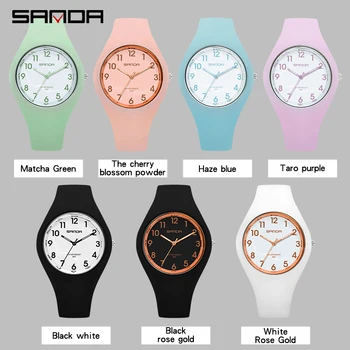 SANDA Marca Premium relojes de las Mujeres reloj de pulsera de reloj de las mujeres las mujeres del reloj de cuarzo de las señoras del reloj de los relojes de cuarzo relojes Orologio u