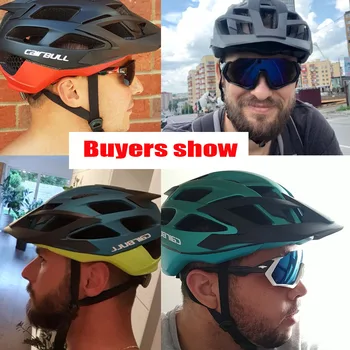 Cairbull Montar en Bicicleta Casco con Gafas de sol Transpirable En el molde de la Carretera de Montaña, Casco de Moto Integralmente moldeado Casco MTB Ciclismo