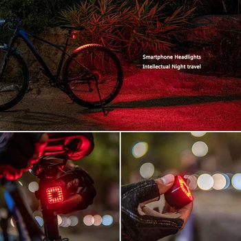 Bicicleta LED en la parte Trasera de la luz trasera Impermeable de la Seguridad LED indicador de Advertencia del ABS de la Aleación de Aluminio de la Bicicleta Luz Trasera de la Lámpara de la Luz de la Bicicleta