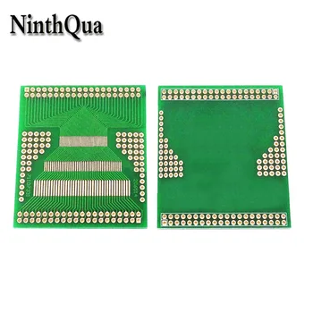 1/2/5pcs 40Pin 0.8 mm 0.5 mm 1.0 mm PCB tarjeta del Adaptador Multi-función de Conector Parche para conector recto 55x62x1.6mm