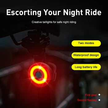 Ciclismo de la luz de freno de seguridad luz de advertencia de Nueva Bicicleta Super brillante luz de la cola de relieve la noche de Equitación luz de bicicletas luz de la cola