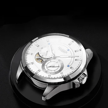 Haiqin reloj mecánico de los hombres reloj automático de los hombres reloj de la parte superior de la marca de lujo luminoso reloj de los hombres tourbillon relojes hombre 2021