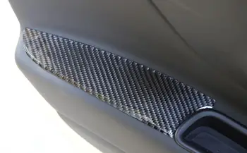 Coche Interior Apoyabrazos de la Puerta de la Decoración de la Cubierta de Recorte Sticker Decal para Jeep Renegade-2021 Suave de Fibra de Carbono Interior Accesorios