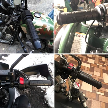 Nuoxintr 2pcs 22mm 7/8 Eléctrico Caliente Heated de la Motocicleta de Agarre de ATV más Cálido Manillar Negro Invierno más Cálido puños calefactables