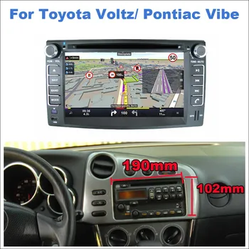 Liandlee Android Para Toyota Voltz / Para Pontiac Vibe 2002~De 2004, de la Radio del Coche de CD Reproductor de DVD de GPS Navi Mapas de la Cámara OBD TV de Pantalla HD
