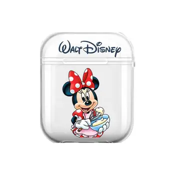 Dibujos animados de Disney Ratón de Minnie y Mickey de Silicona Suave de los Casos Para Airpods 1/2 de Protección Bluetooth Auricular Inalámbrico de la Cubierta Para el Aire