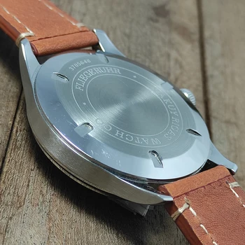 Reloj para los Hombres VH31 Segundo Barrido Puntero Simple de Cuero Genuino Reloj de Cuarzo 40mm