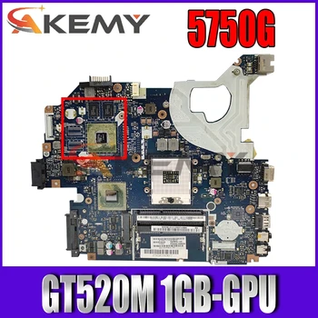 LA-6901P de la placa base para Acer 5750 5750G 5755 5755G de la placa base del ordenador portátil HM65 GPU GT520M 1GB de prueba de trabajo